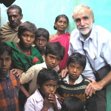 David With Tribal Children