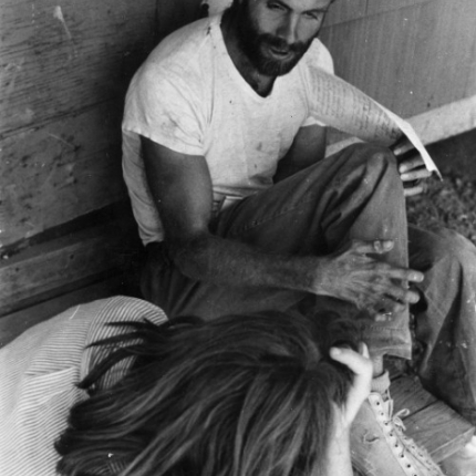 David with a student